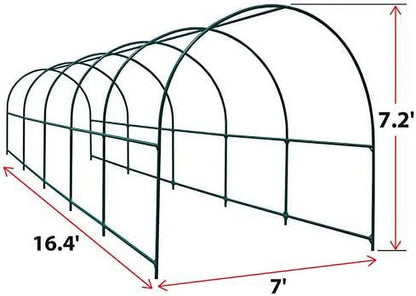 Steel Garden Arch Metal Garden Arch Multi-Size Climbing Plants Arch Arbor (6.5'x 7' x 7.2')