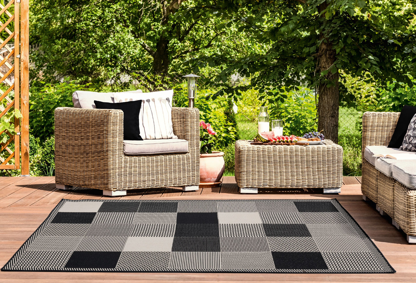 United Weavers Mali Dabeda Contemporary Geometric Area Rug, Orange, 5'3" x 7'6"