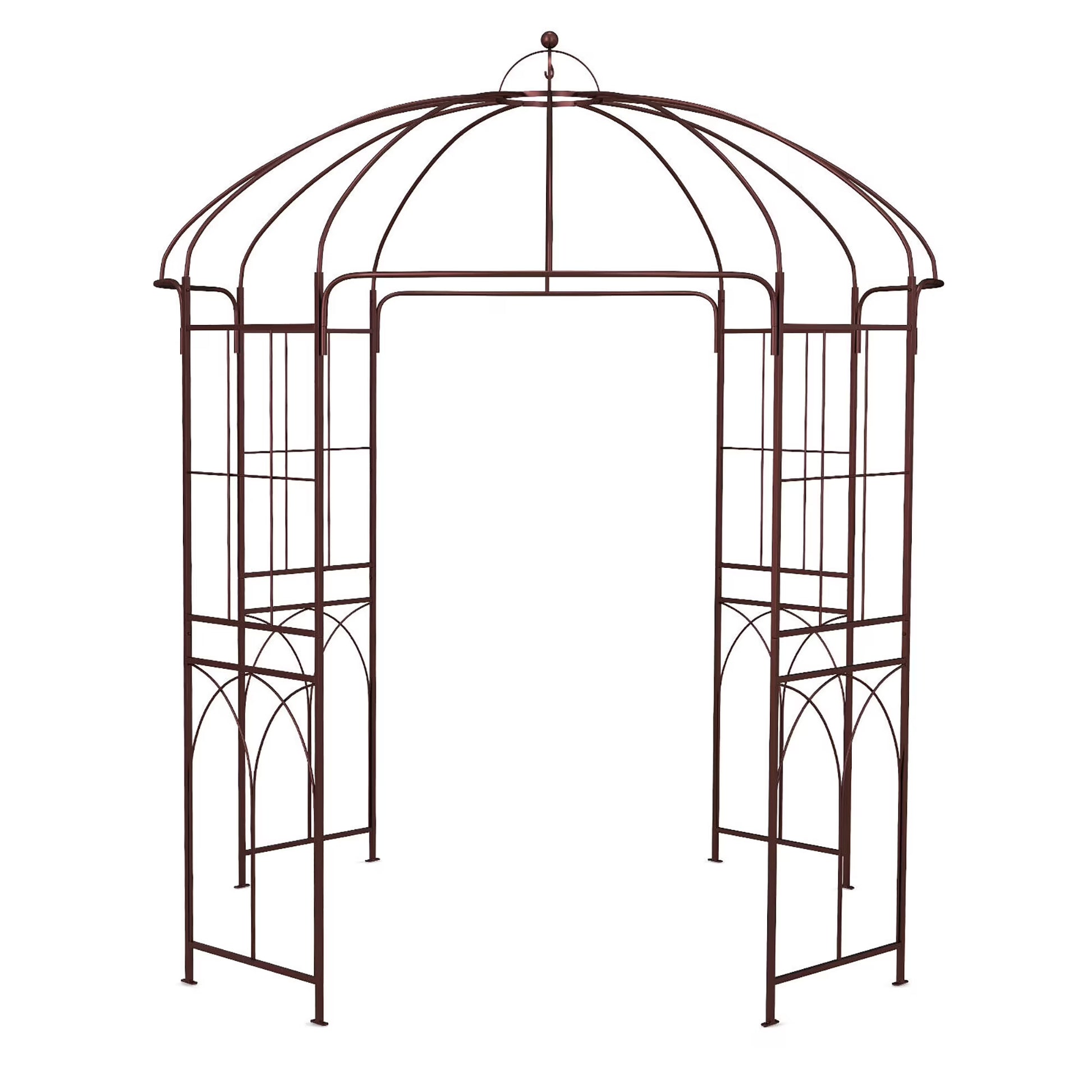 Gymax Birdcage Shape Garden Arbor Pergola Climbing Plants Stand Rack for Wedding Party
