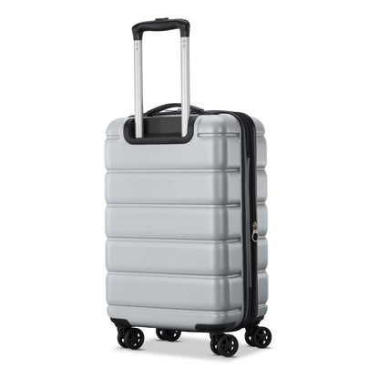 American Tourister Roll Out 2-Piece Luggage Set with Spinner Wheels (Carry on/Medium Checked) - Silver