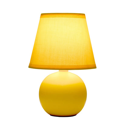 Simple Designs Ceramic Globe Table Lamp