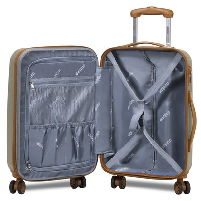 Dejuno Legion New Generation 3-pc Hardside Spinner TSA Combination Lock Luggage Set - Navy