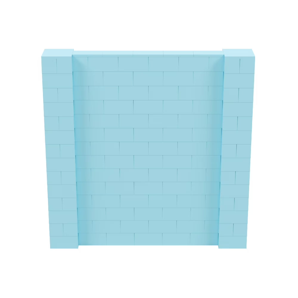 EverBlock 5° x 7° Wall Kit | Modular Building Blocks | Wall System for Building, Display & Structures | Room Divider & Partition | Easy to Connect & Reuse | Indoor & Outdoor Use