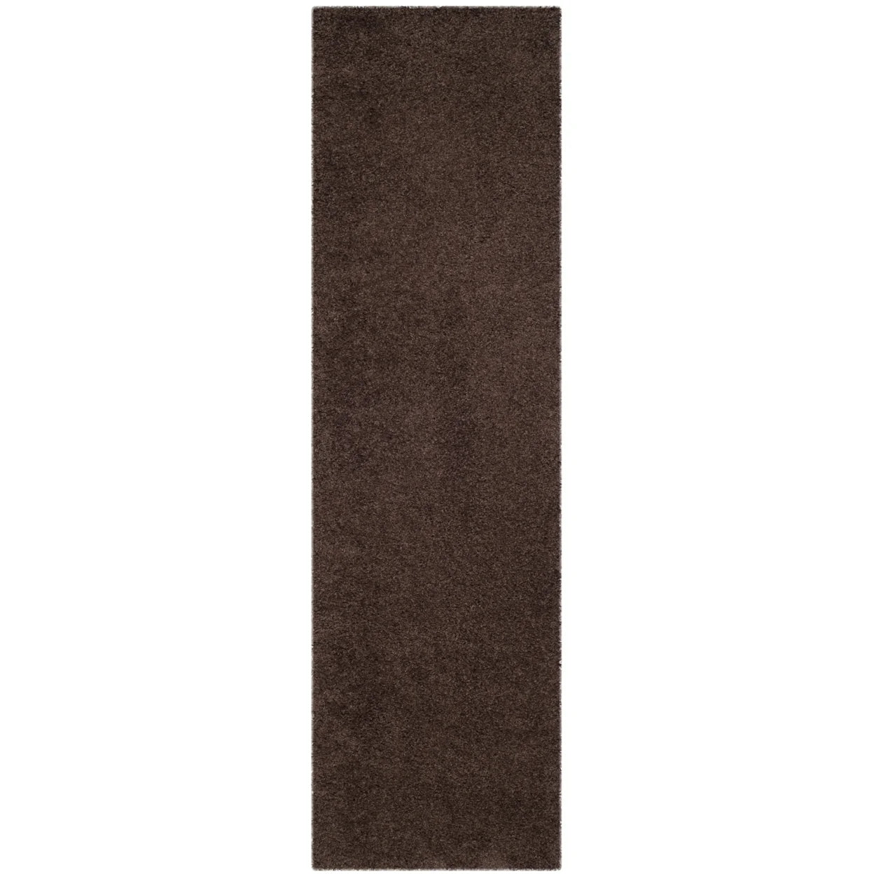 SAFAVIEH Laguna Neven Plush Solid Shag Area Rug, Brown, 8'6" x 12'