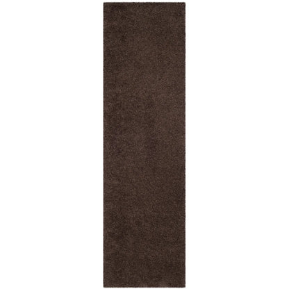 SAFAVIEH Laguna Neven Plush Solid Shag Area Rug, Brown, 8'6" x 12'