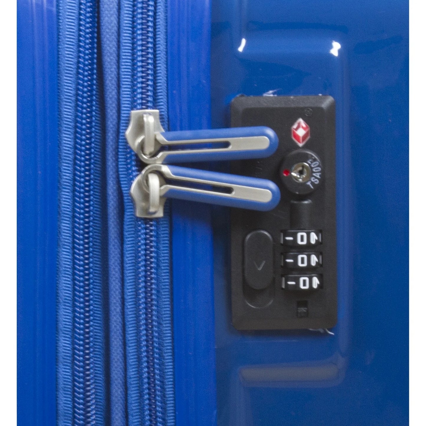 Dejuno Speck Hardside 3-Piece Expandable Spinner Luggage Set - Blue