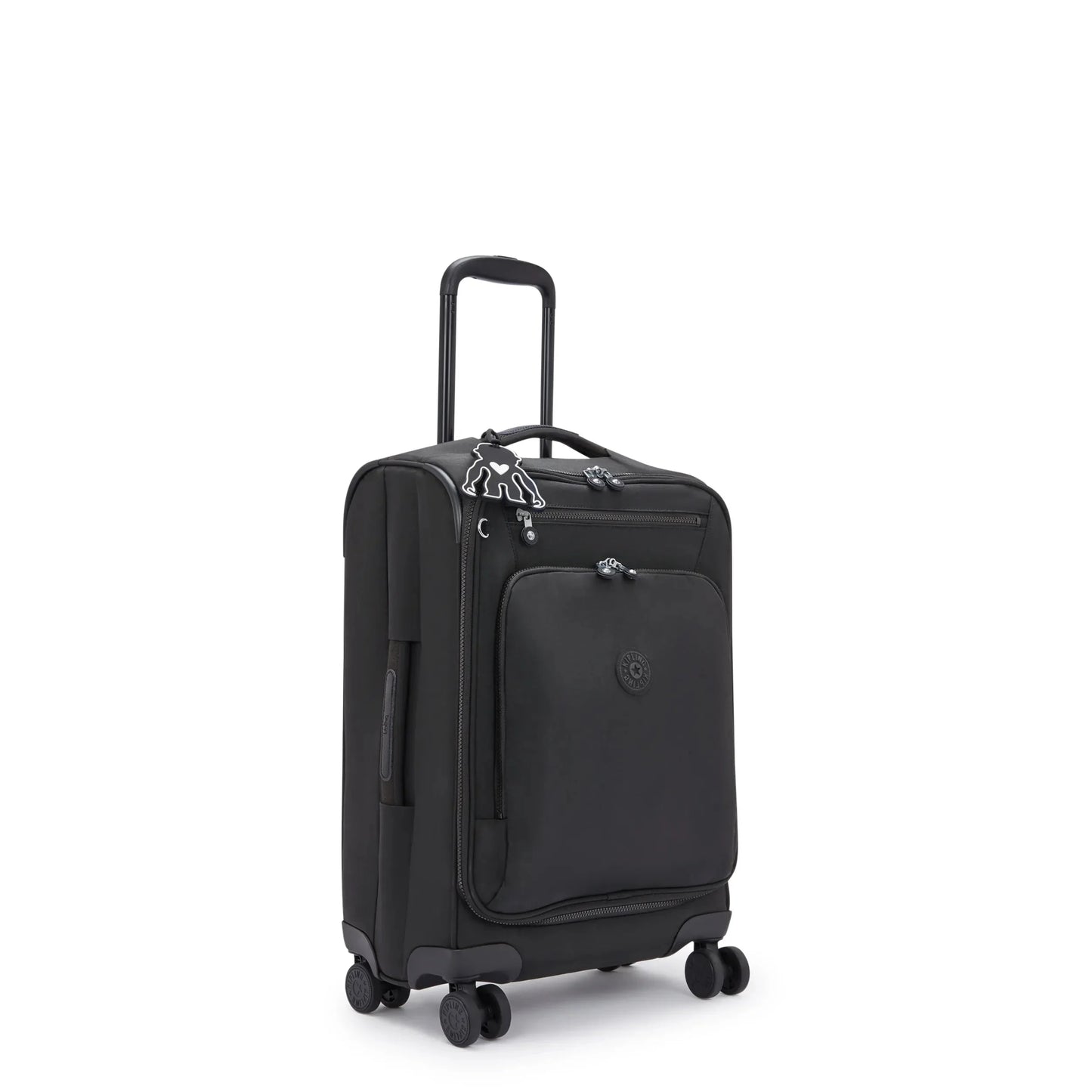 Kipling New Youri Spin Small 4 Wheeled Rolling Luggage Black Noir
