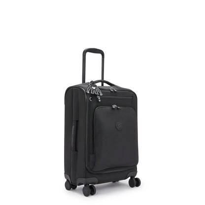 Kipling New Youri Spin Small 4 Wheeled Rolling Luggage Black Noir