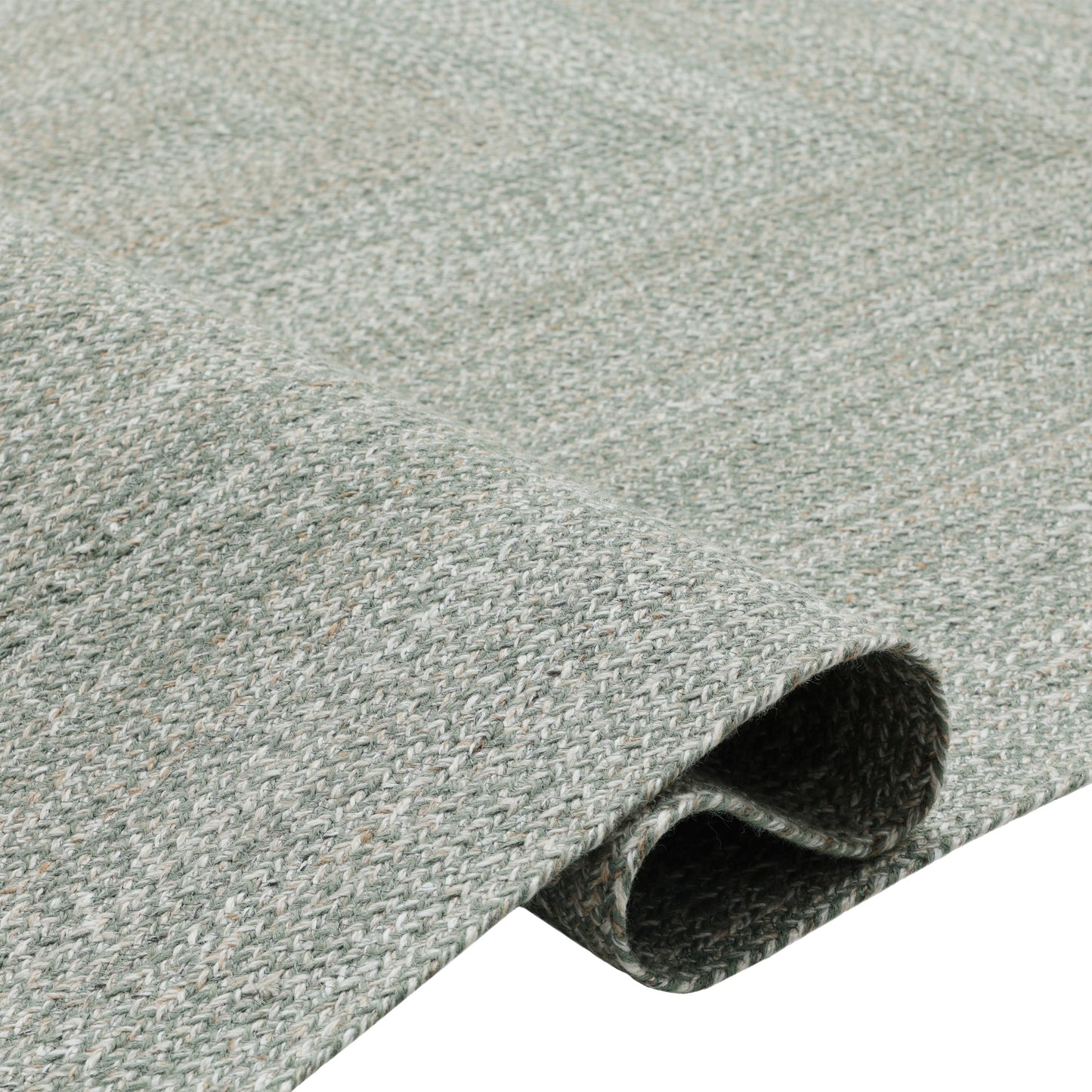 Obeetee Layla Braided Area Rug, Green, 5’ x 7’6”