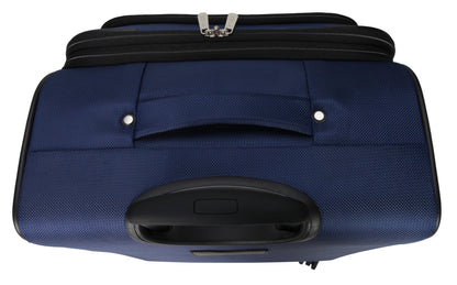 Protege Ashfield 25" Checked 8-Wheel Spinner Luggage Navy