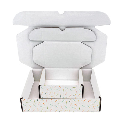 Ucanpack Birthday Gift Box Mailer Boxes 7 5/8 x 6 x 5 4/9" - Candles Printed Holiday Packaging - Holiday Shipping Box Made In USA Holiday Gift Box Gift Shipping Boxes