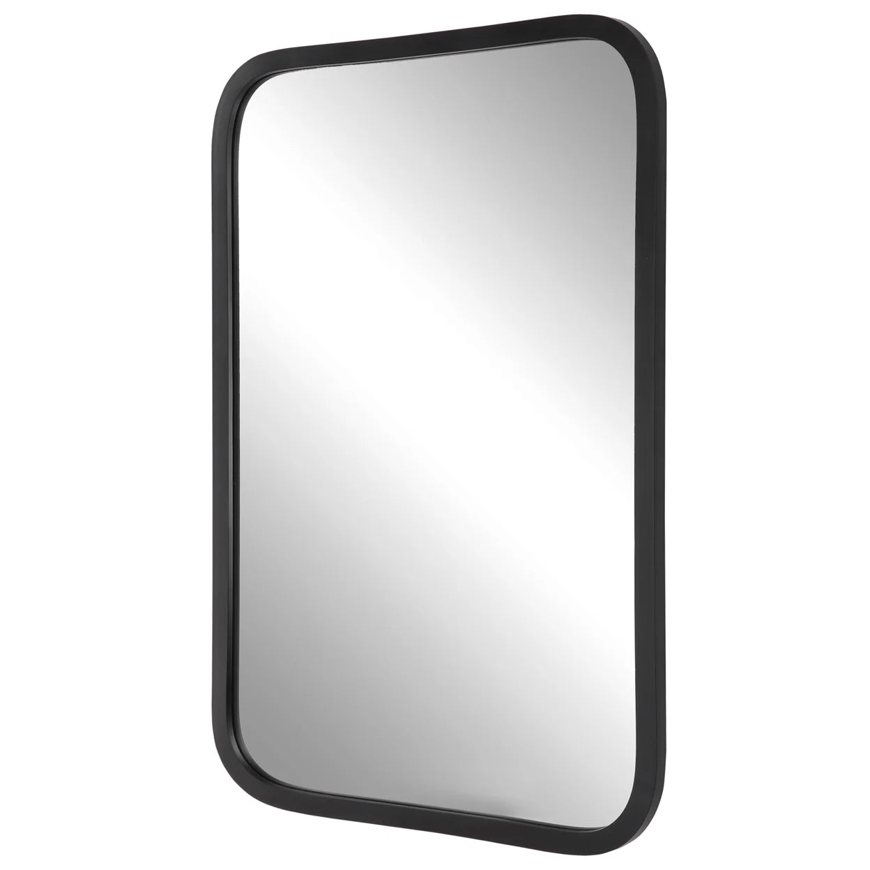 33 Inch Wood Wall Mirror, Elongated Quatrefoil, Gold, Saltoro Sherpi
