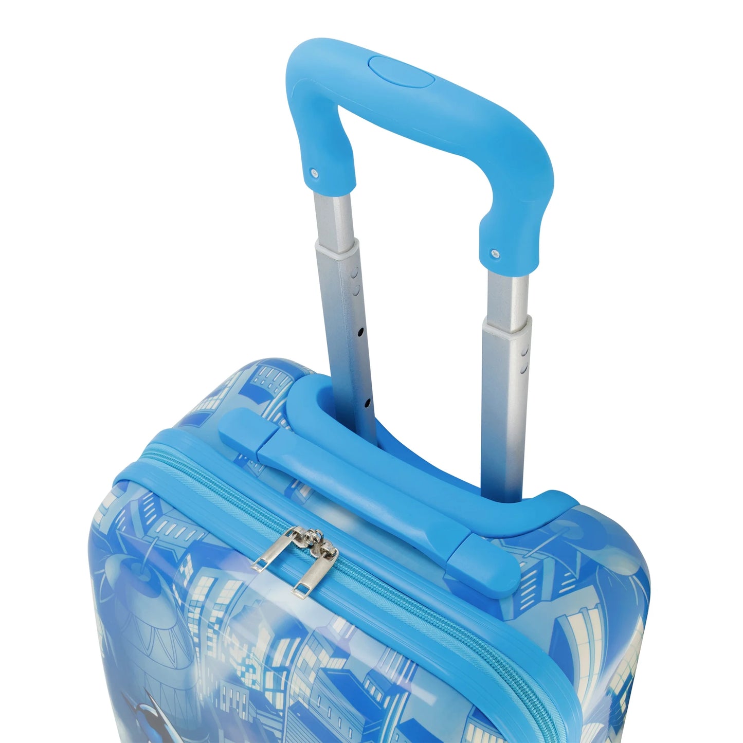 DC Comics Batman 21 Inch Kids Rolling Luggage, Hardshell Carry On Suitcase with Wheels, Blue