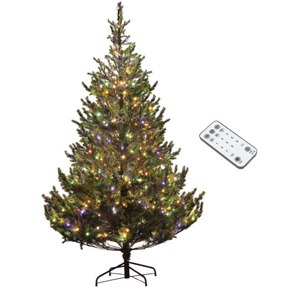 HOMCOM 6ft Artificial Sparse Christmas Tree with Steel Stand and 1933 Tips for Home Office Holiday