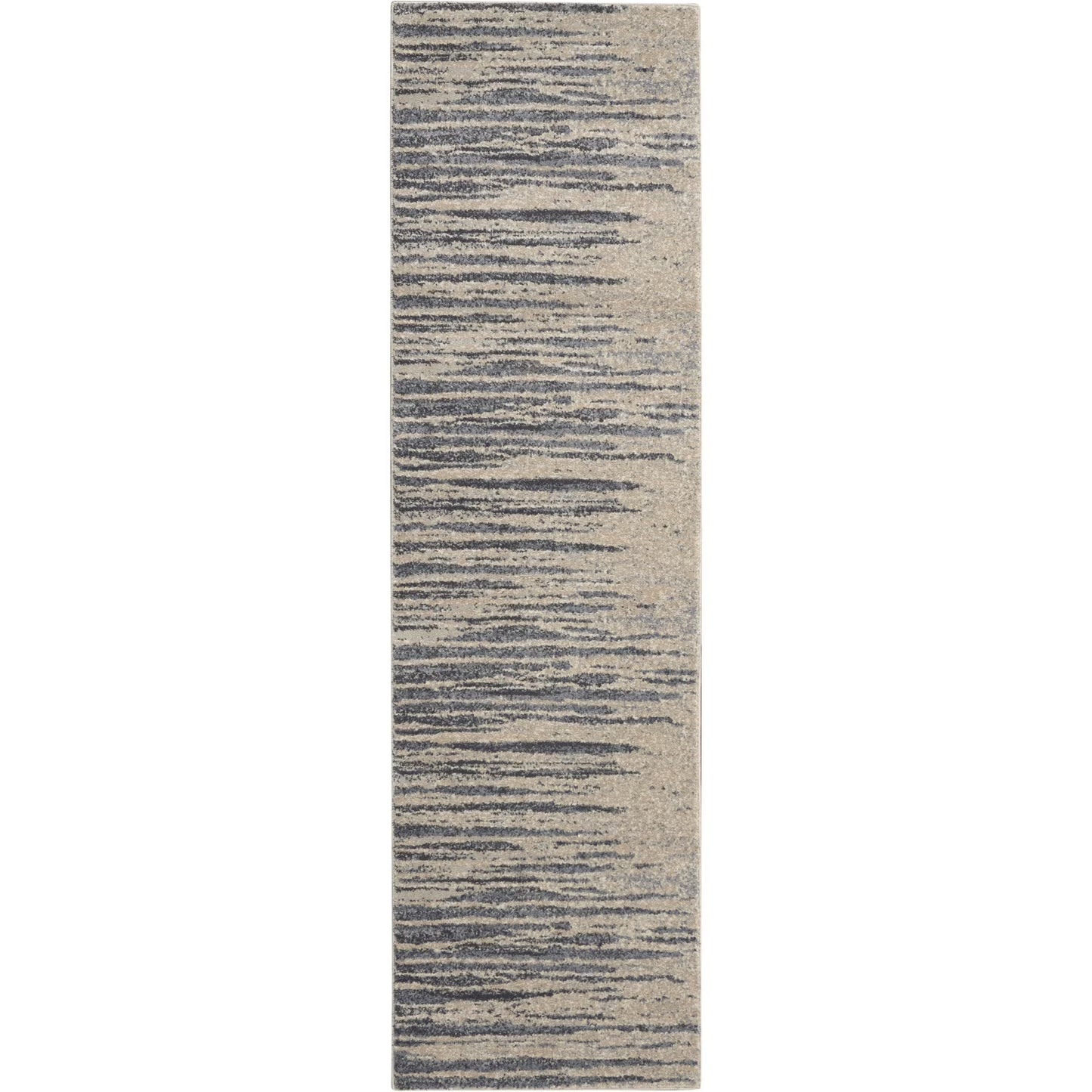 Nourison Moroccan Celebration Abstract Modern Area Rug 2'2" x 7'6" Runner Abstract 8' Runner Blue