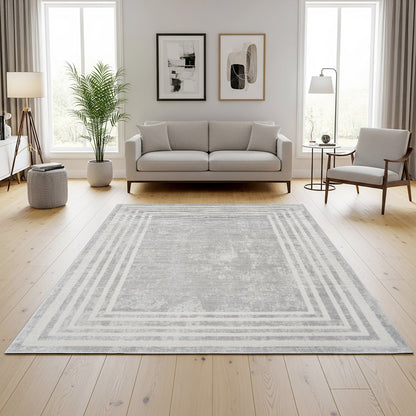 Sasha Area Rug, Damson Gray, 5’3” x 7’