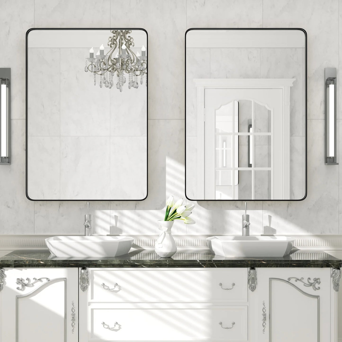 Rectangle Metal Wall Mirror