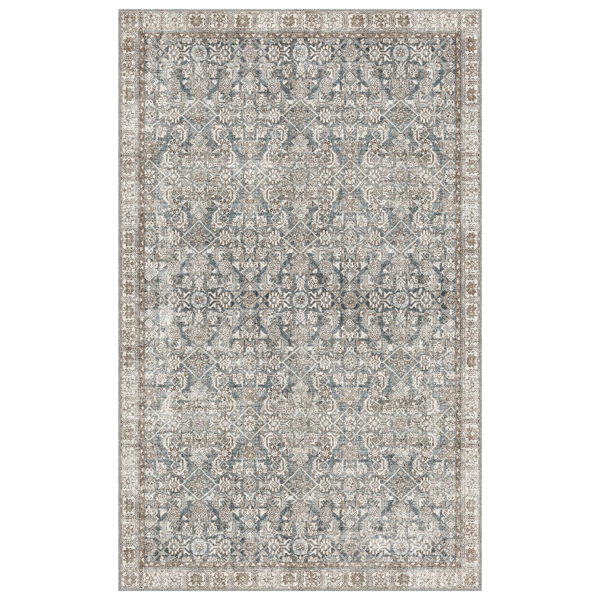 Apache Chenille Area Rug, Celyse Blue, 5' x 8'