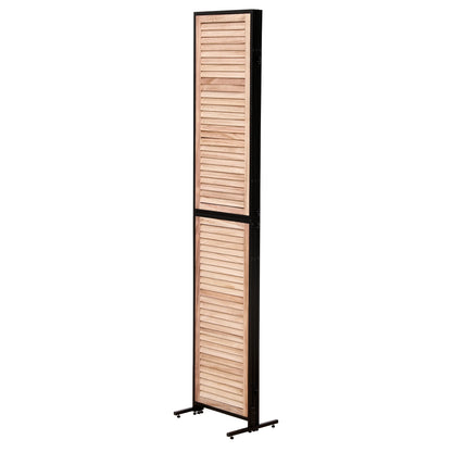 Miniyam 3 Panels Privacy Screen, 5.9 FT Tall Freestanding Folding Partition Wall Dividers Screen for Home Office Restaurant Bedroom, Black