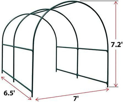 Steel Garden Arch Metal Garden Arch Multi-Size Climbing Plants Arch Arbor (6.5'x 7' x 7.2')