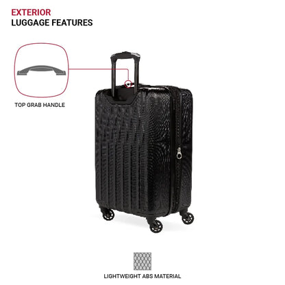 SWISSGEAR Wave Hardside Expandable Carry-on Luggage with Spinner Wheels, Sand