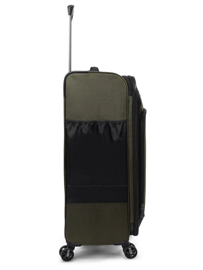 SwissTech Urban Trek 28" Check Soft Side Luggage, Olive (Walmart Exclusive)