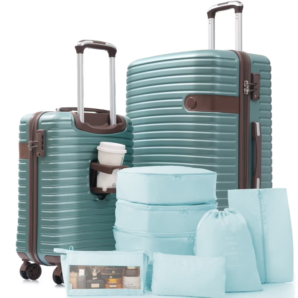 Hardshell Luggage Set with TSA Lock, 360° Spinner Wheels, Lightweight Durable Travel Suitcases