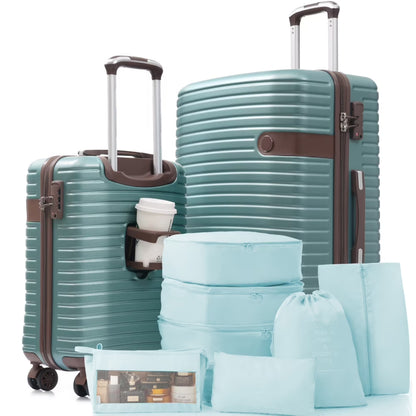 Hardshell Luggage Set with TSA Lock, 360° Spinner Wheels, Lightweight Durable Travel Suitcases