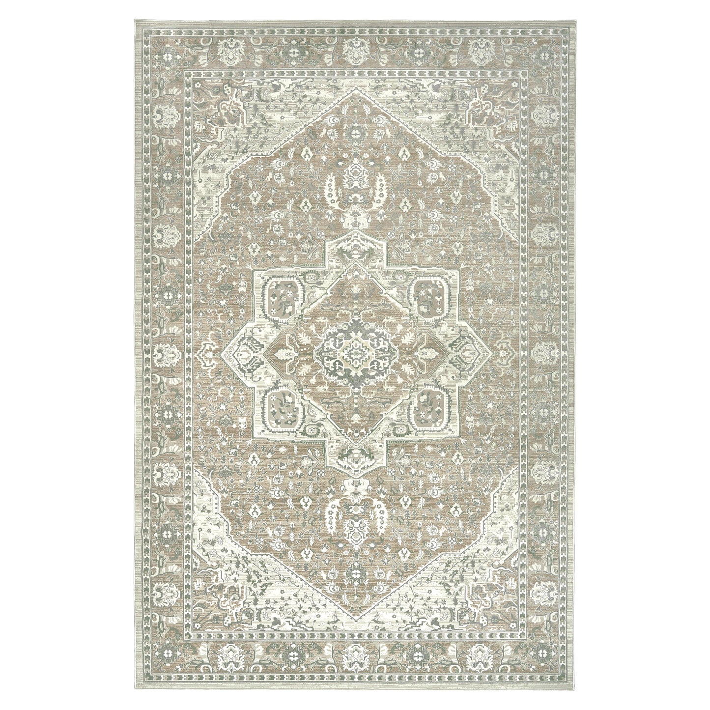 Sasha Area Rug, Adryan Beige Green, 8'8' x 13'