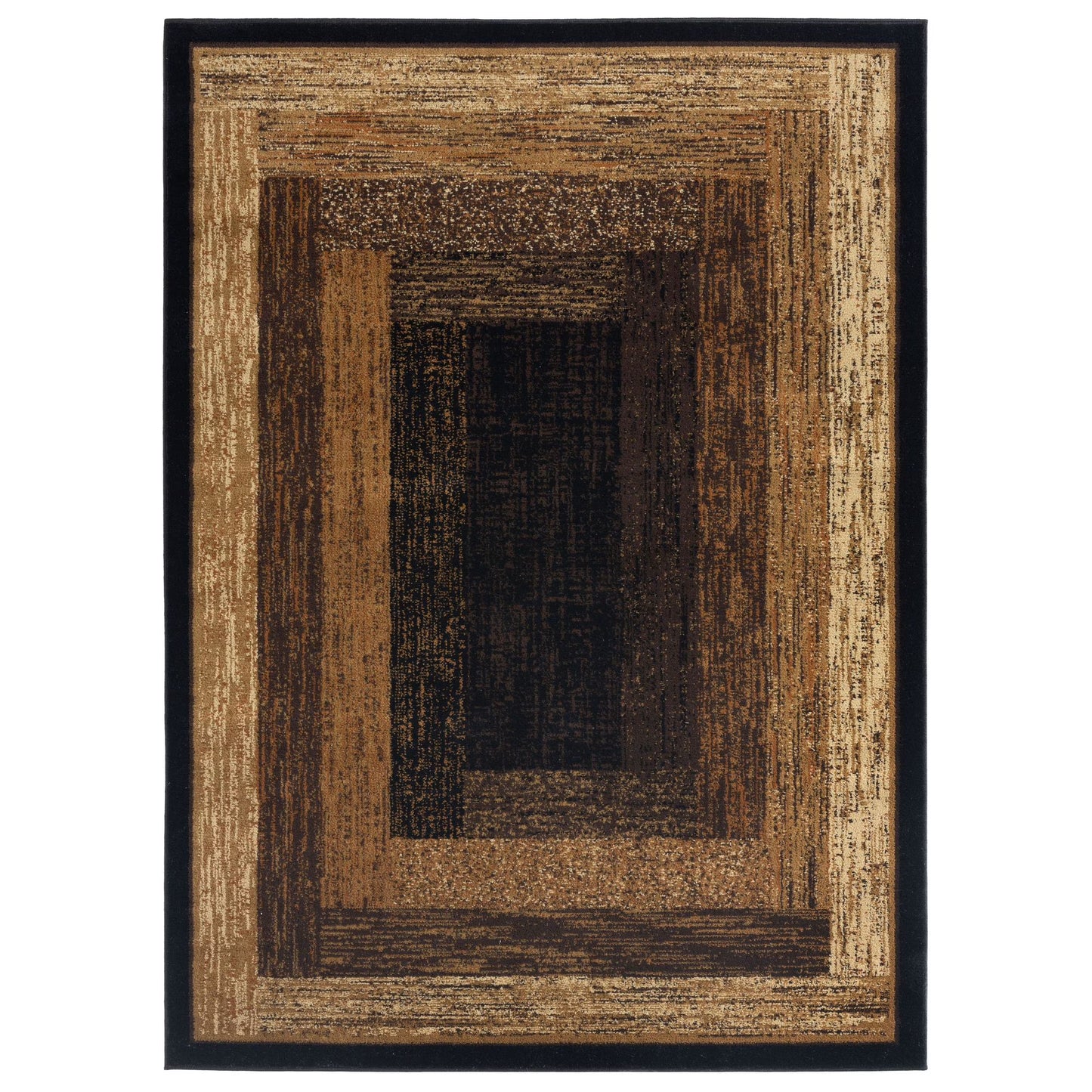 Home Dynamix Royalty Vega Geometric Area Rug, Black/Beige, 7'8"x10'4"