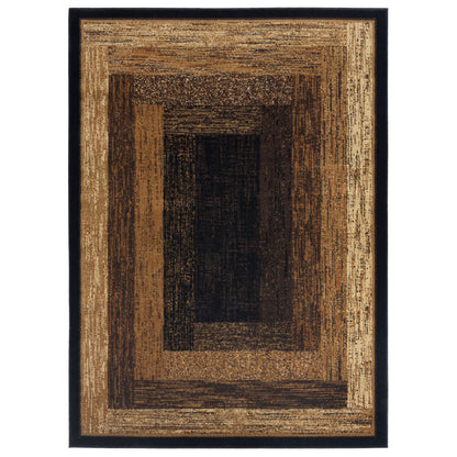 Home Dynamix Royalty Vega Geometric Area Rug, Black/Beige, 7'8"x10'4"