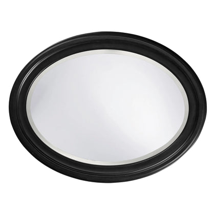 Tyler Dillon George Oval Matte Black Wall Mirror