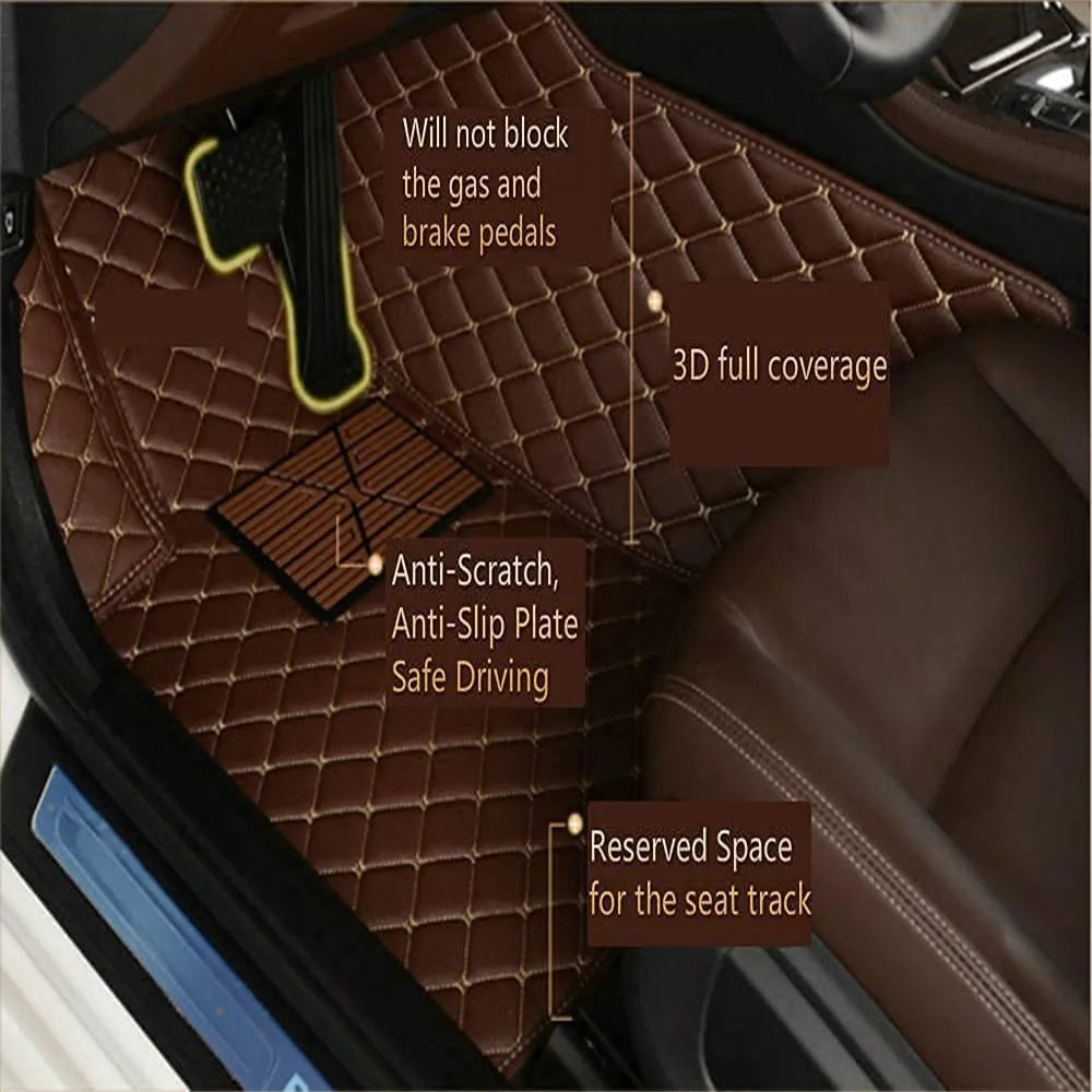 QUUFAA Car Floor Mats Custom For Tesla Model 3 2019-2024 Floor Liner Floor Mats car carpets Auto Mats Car rugs