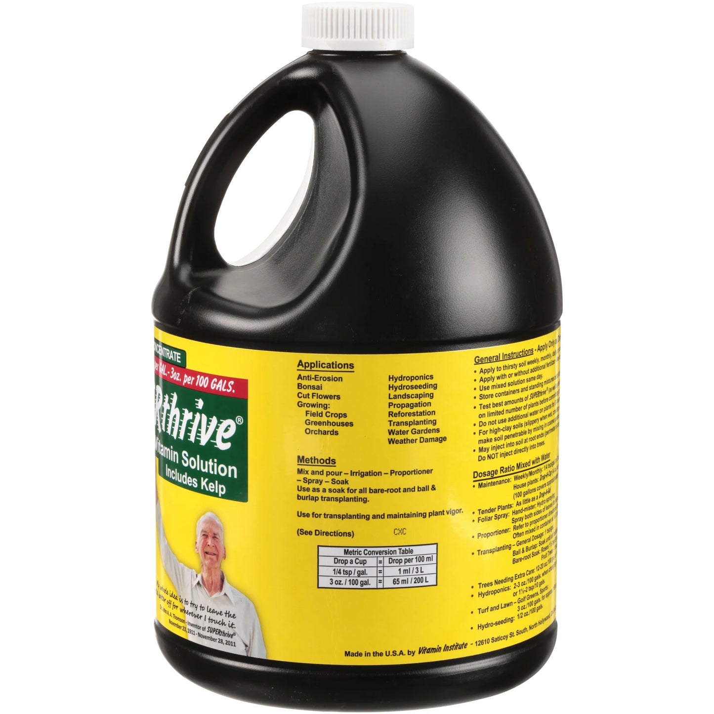 Superthrive The Original Vitamin Solution for Plants Mineral Supplement, 1 gal.