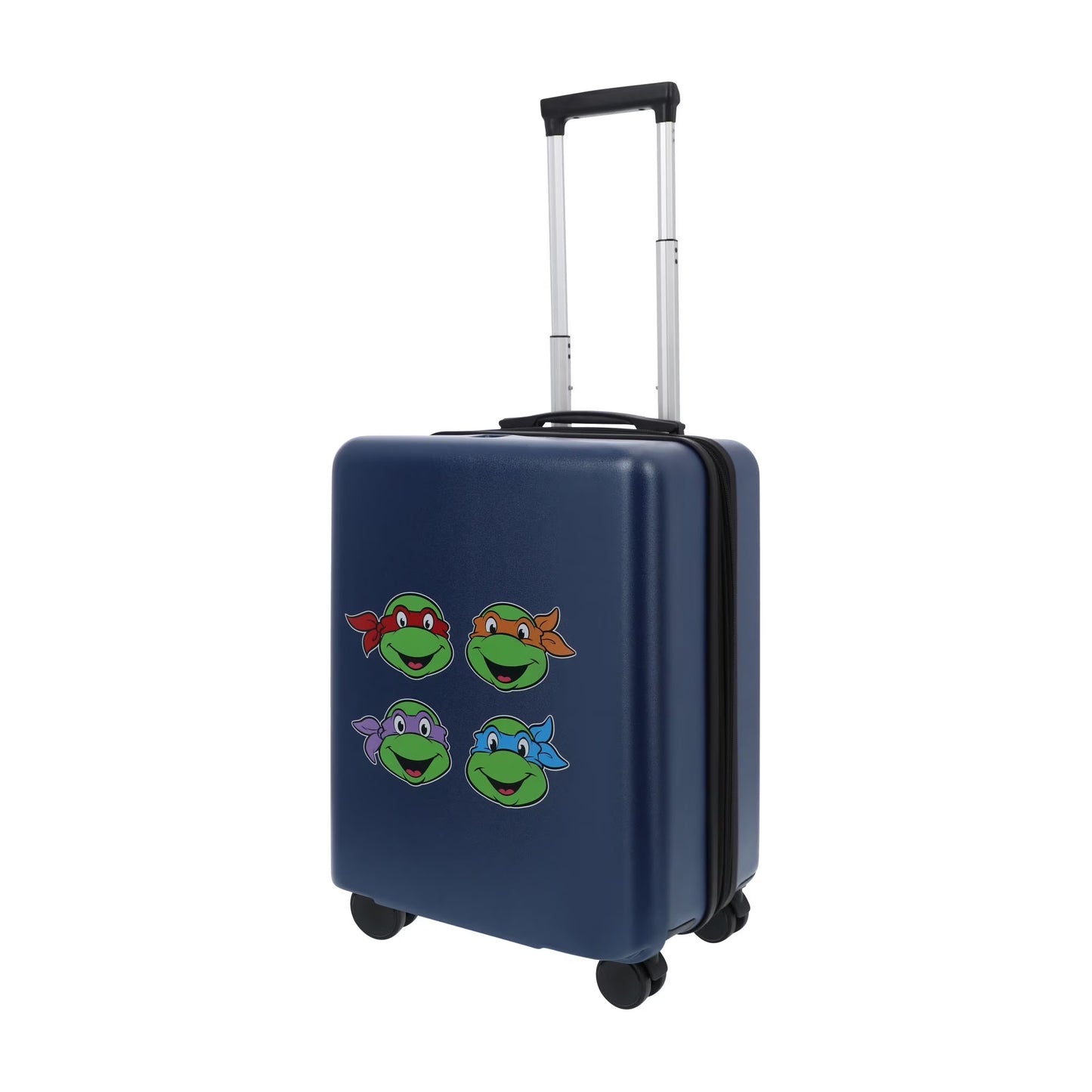 Teenage Mutant Ninja Turtles 22.5 Inch Carry On Luggage, TMNT Hardshell Rolling Suitcase with Spinner Wheels, Black