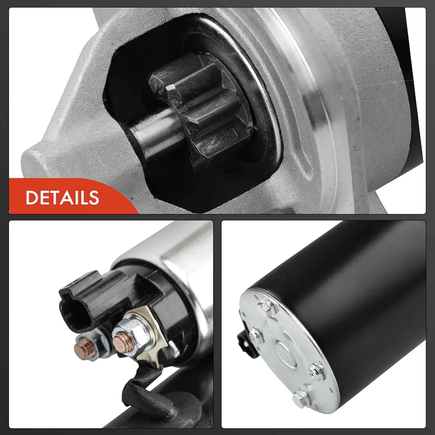 A-Premium Starter Motor Compatible with Kia Soul 2010-2012, Rio 2012 & Hyundai Accent 2012-2013, Veloster 2012-2013, 12V 0.9KW 8 Teeth Clockwise, Replace# 36100-2B100, 1195239, LRS02571