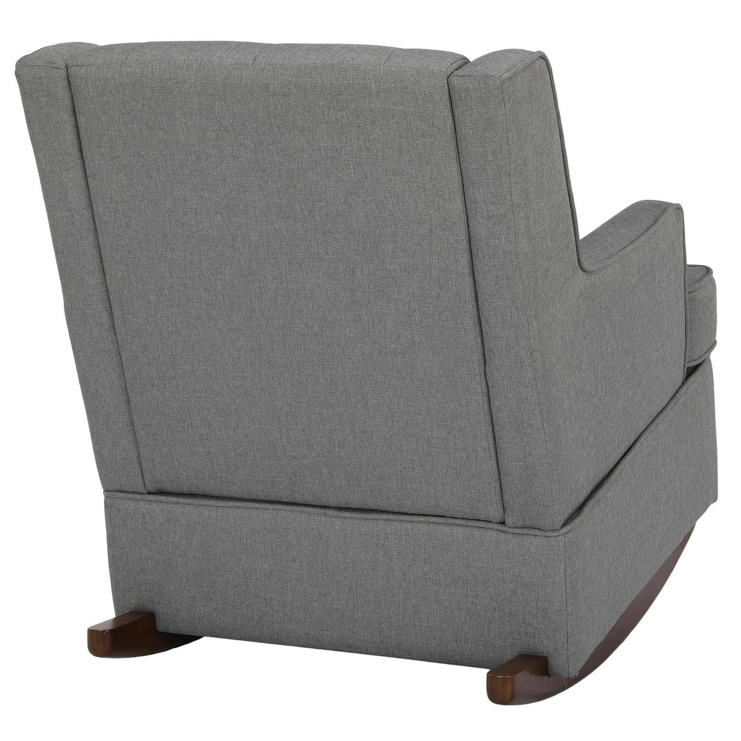 Baby Relax Bennet Transitional Wingback Nursery Rocker Chair. Gray