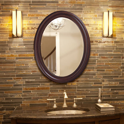 Tyler Dillon George Oval Matte Black Wall Mirror