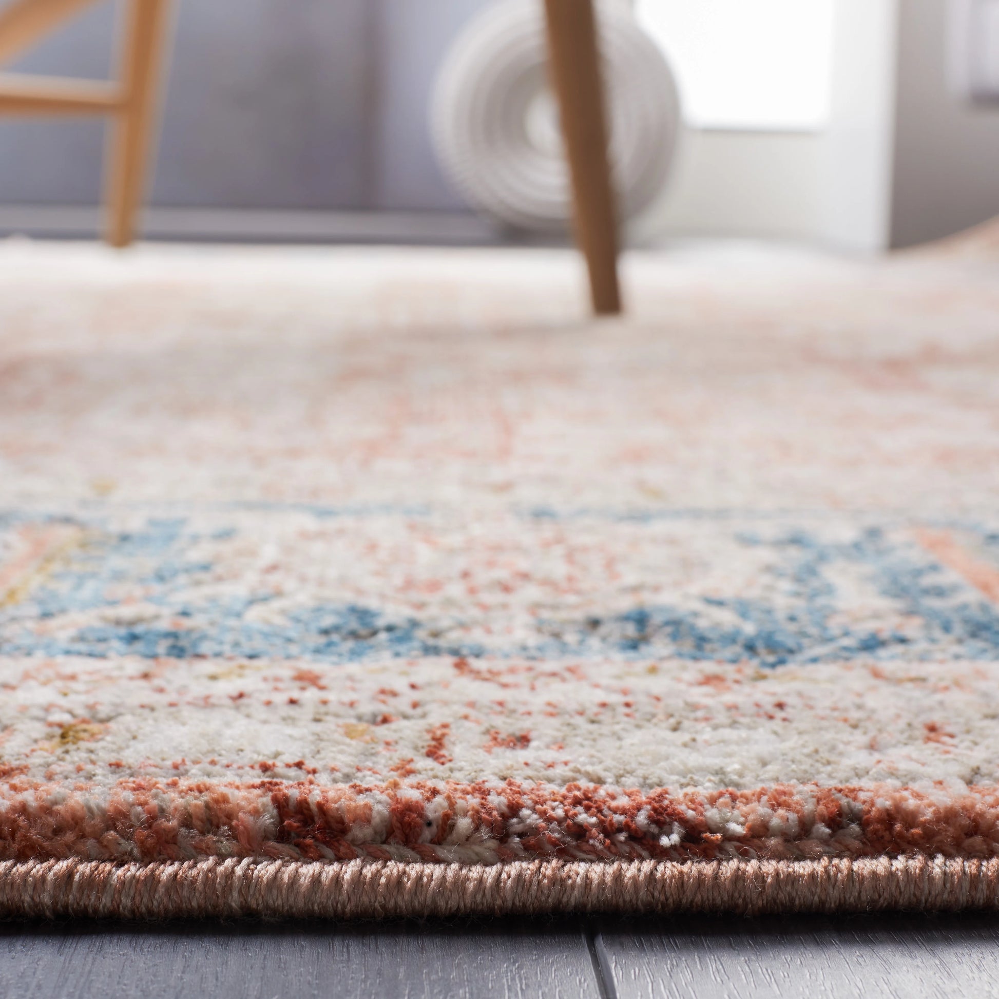 SAFAVIEH Limitee Codie Oriental Area Rug, Rust/Blue, 8' x 10'