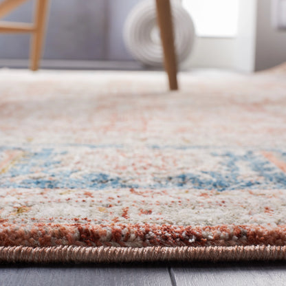 SAFAVIEH Limitee Codie Oriental Area Rug, Rust/Blue, 8' x 10'