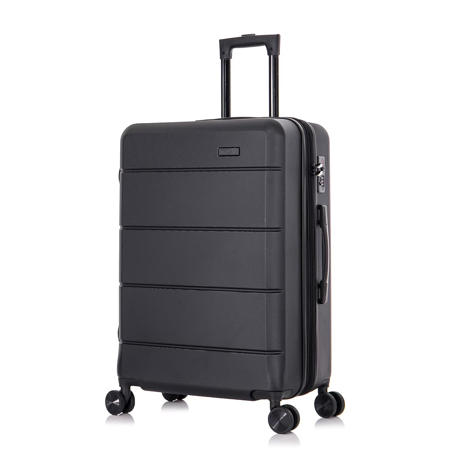 InUSA Elysian 24" Hardside Lightweight Luggage with Spinner Wheels, Handle, and Trolley, Wine