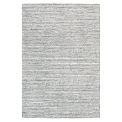 TOWN & COUNTRY LUXE Rita Ribbed Textured Hand Tufted 100% Wool Area Rug, Grey/Blue/Ivory, 5'x7'