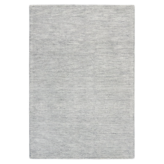 TOWN & COUNTRY LUXE Rita Ribbed Textured Hand Tufted 100% Wool Area Rug, Grey/Blue/Ivory, 5'x7'