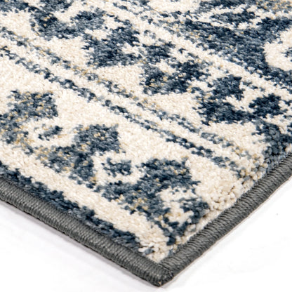 My Texas House Delilah 5'3" X 7'6" Blue Geometric Area Rug