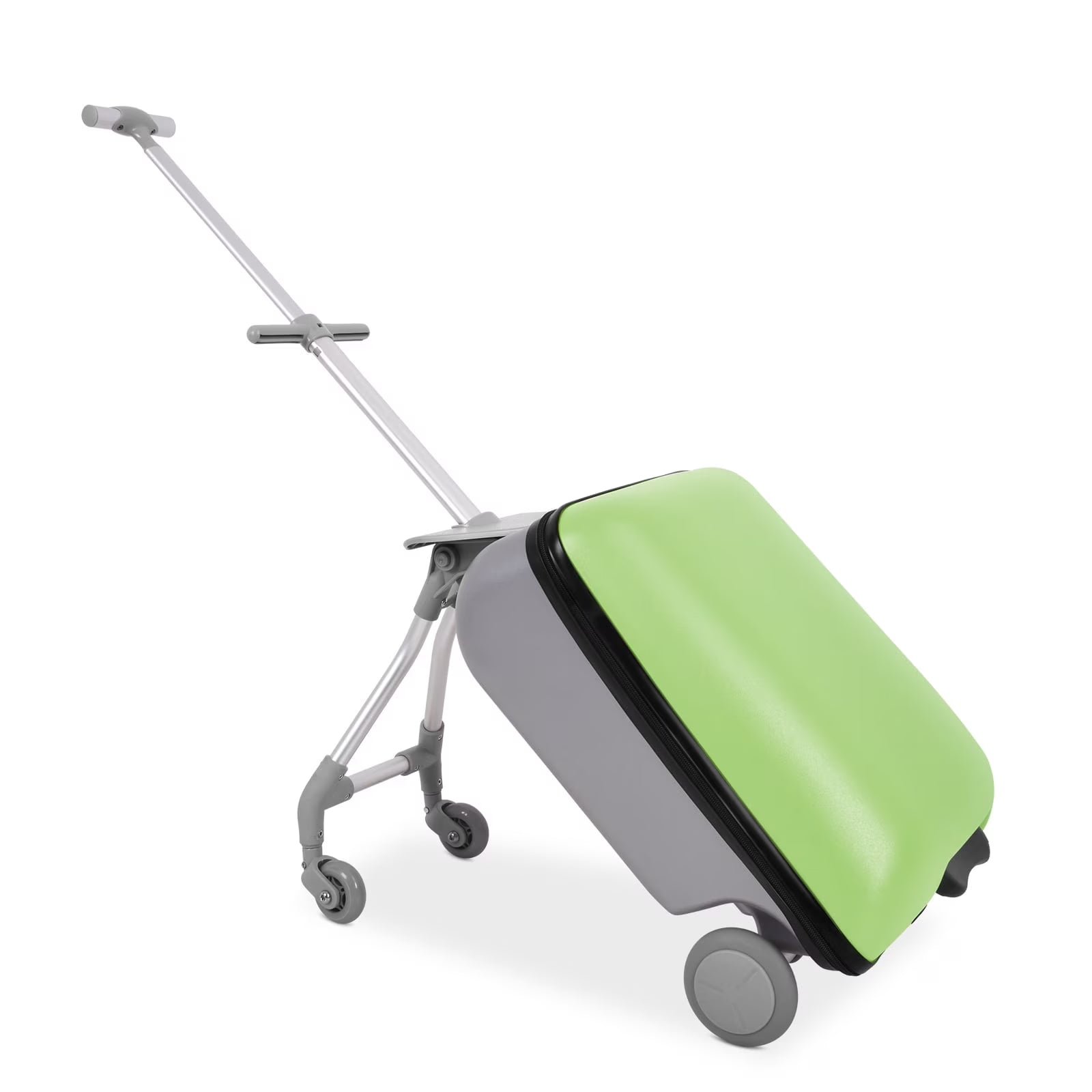 Fridtrip 20 Inch Hardside Carry on Luggage - 3-in-1 Kids Ride-on Suitcase with Spinner Wheels, Child Seat & Stroller Design, Lightweight Hard Shell Travel Luggage with Large Capacity for Family Trips