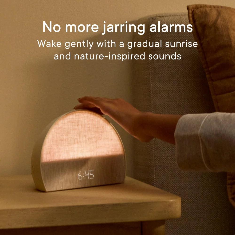 Hatch Restore 2 Sunrise Alarm Clock, Sound Machine, Smart Light (Putty) Your Bedside Sleep Guide, White Noise, Custom Sleep Routines, Dimmable Clock, Deep Sleep, Gentle Alarm, Wake Up Rested