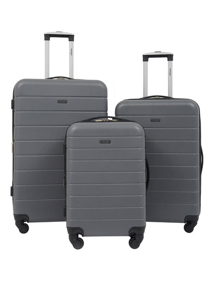 Wrangler 3 Piece Luggage Set with Cup Holder and USB Port, Olive Green