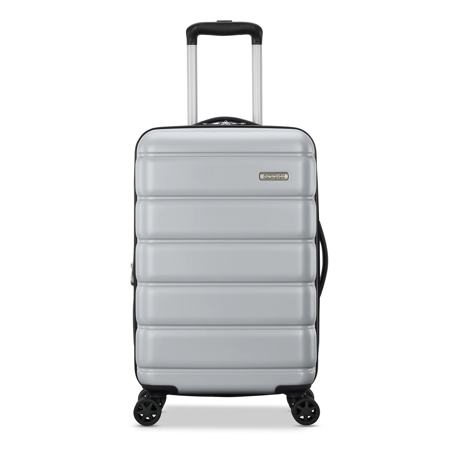 American Tourister Roll Out 2-Piece Luggage Set with Spinner Wheels (Carry on/Medium Checked) - Silver