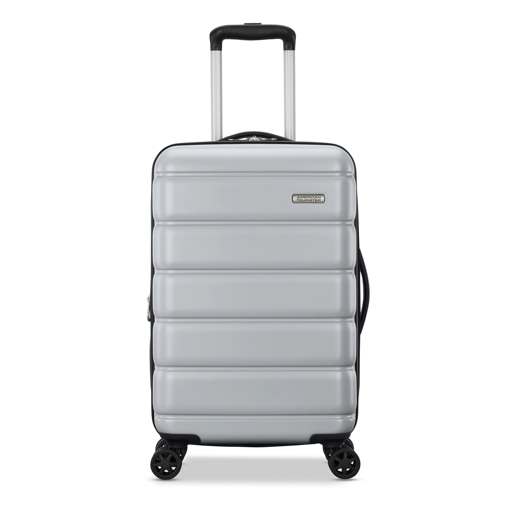 American Tourister Roll Out 2-Piece Luggage Set with Spinner Wheels (Carry on/Medium Checked) - Silver
