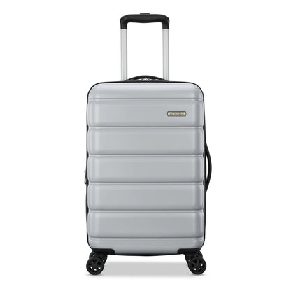 American Tourister Roll Out 2-Piece Luggage Set with Spinner Wheels (Carry on/Medium Checked) - Silver
